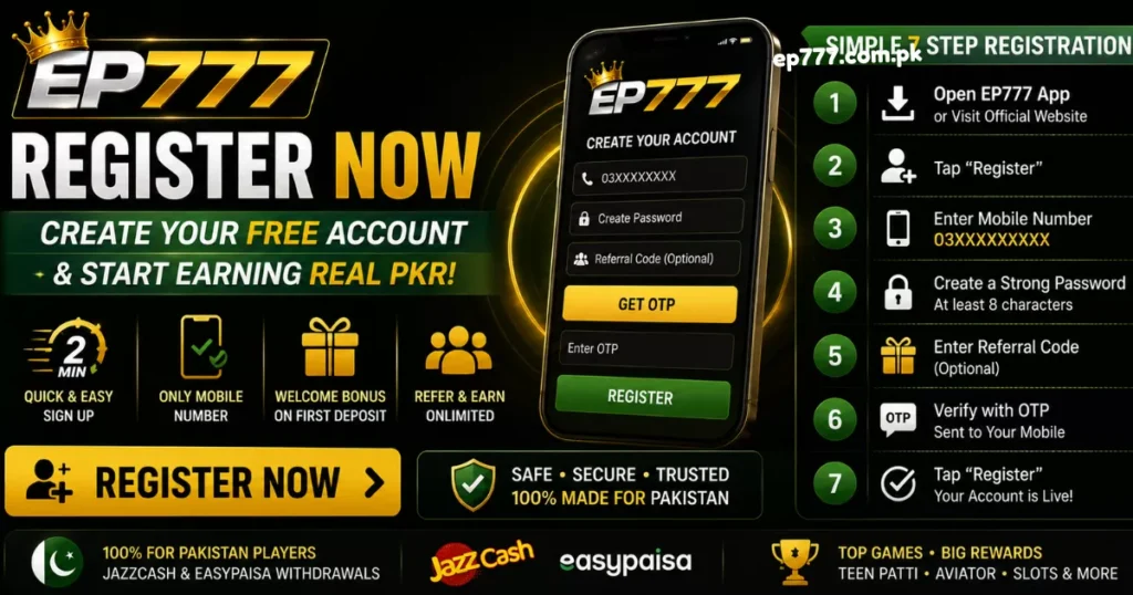 EP777 Register Now in Pakistan